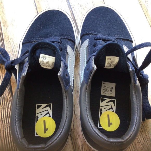 NEW Vans Navy/Gray Old Skool Suede Shoe - Picture 7 of 7